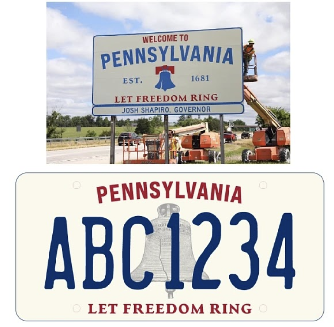 Pa. offering “Let Freedom Ring” license plate for 250th